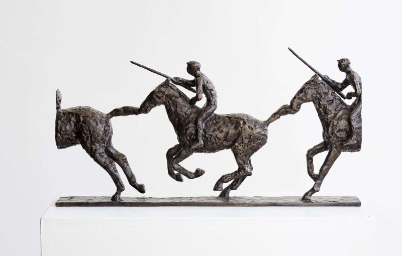 Ringreiten, 1997, Bronze, 23 x 43 x 6 cm, Foto Kirstine Mengel