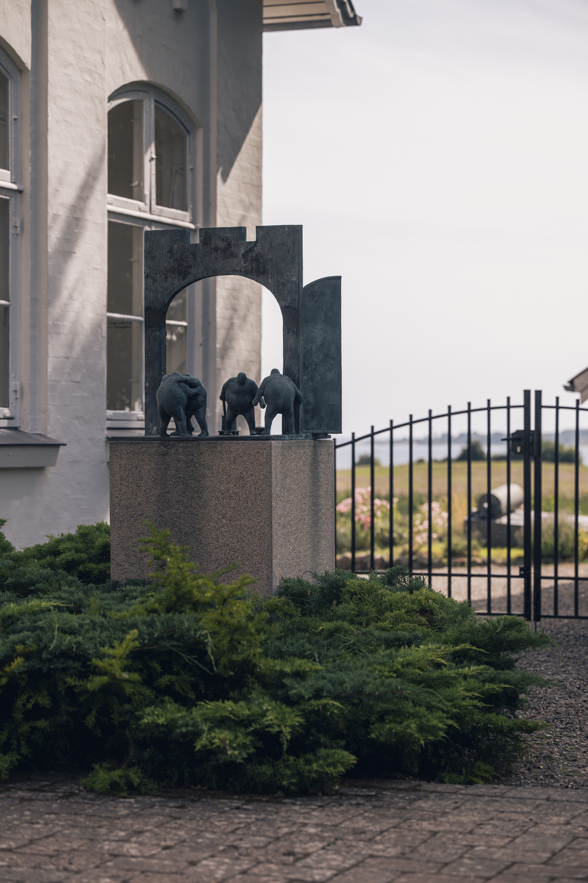 Works at the entrance